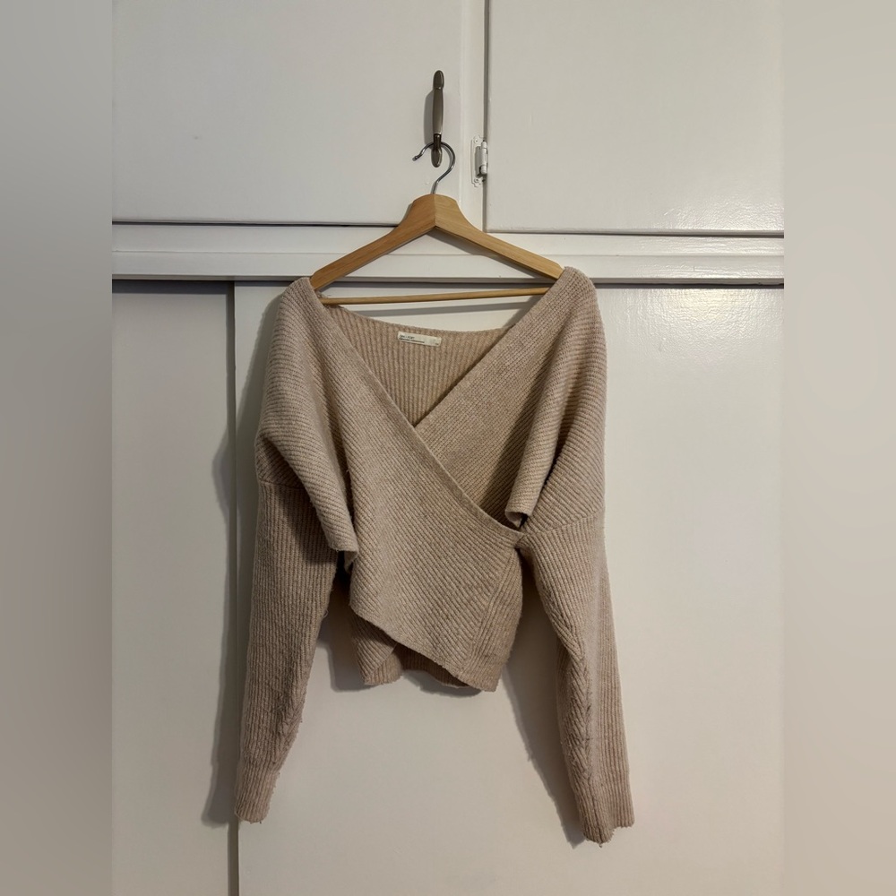 Oak + Fort Wrap Sweater